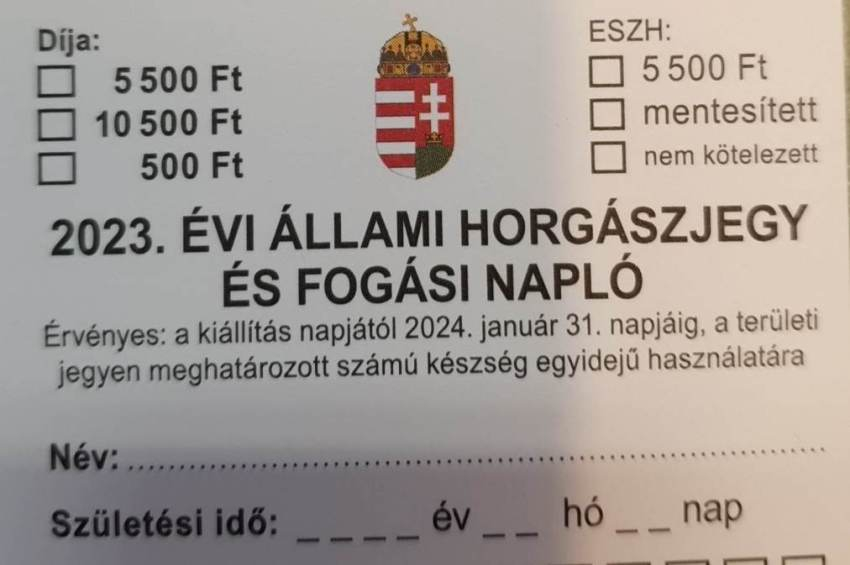 Elektronikus fogási napló