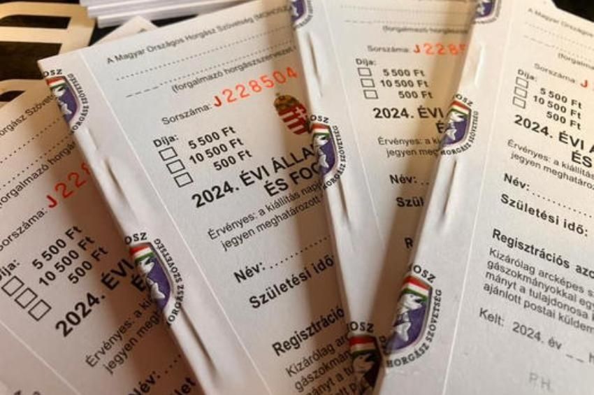 Péntekig adható le a fogási napló pótdíjfizetés nélkül!!!